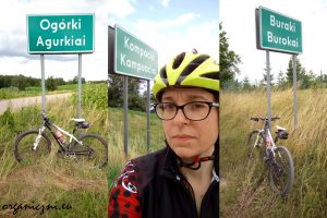 Ciekawe nazwy miejscowości po polsku i po litewsku: Ogórki, Kompocie, Buraki