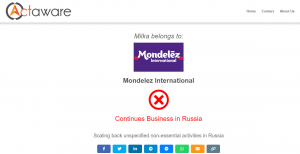 Mondelēz prowadzi biznes w Rosji 19.12.2022