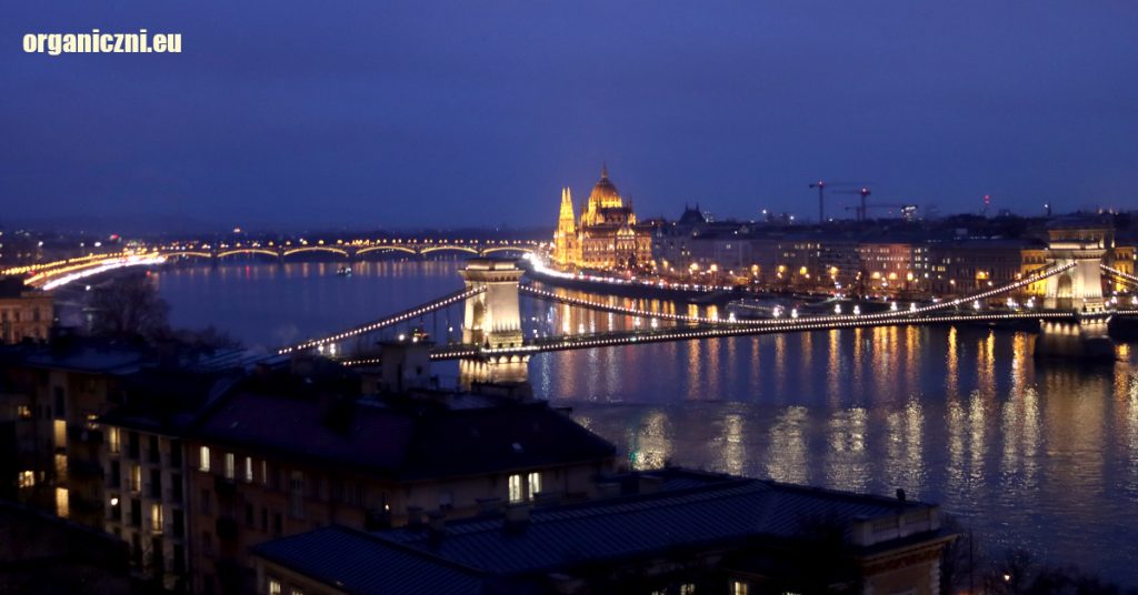 Widok na Budapeszt zimą