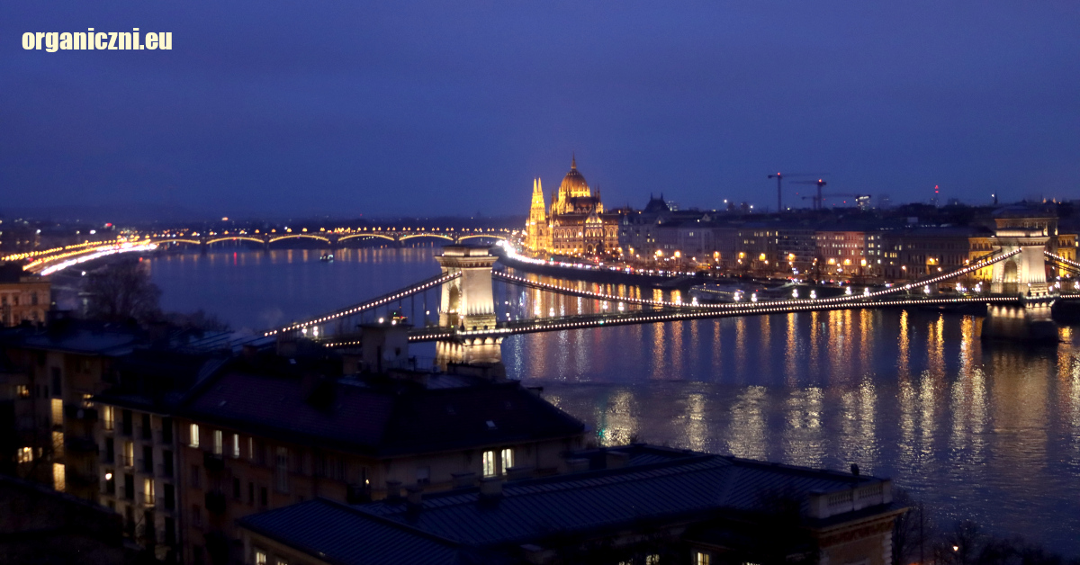 Widok na Budapeszt zimą